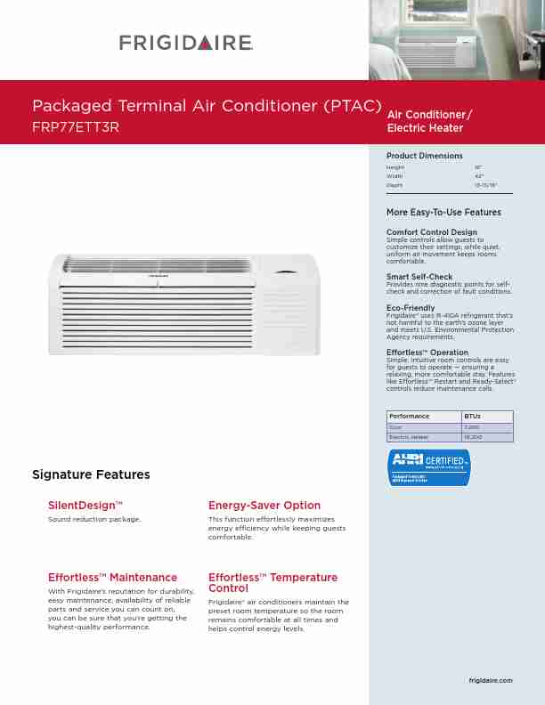 Frigidaire Air Conditioner FRP77ETT3R-page_pdf